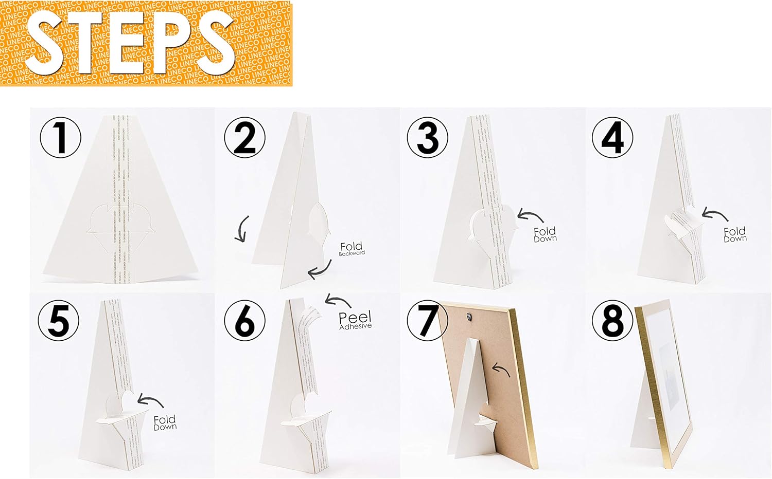 Lineco 25-Pack White Easel Backs for Art and Photos