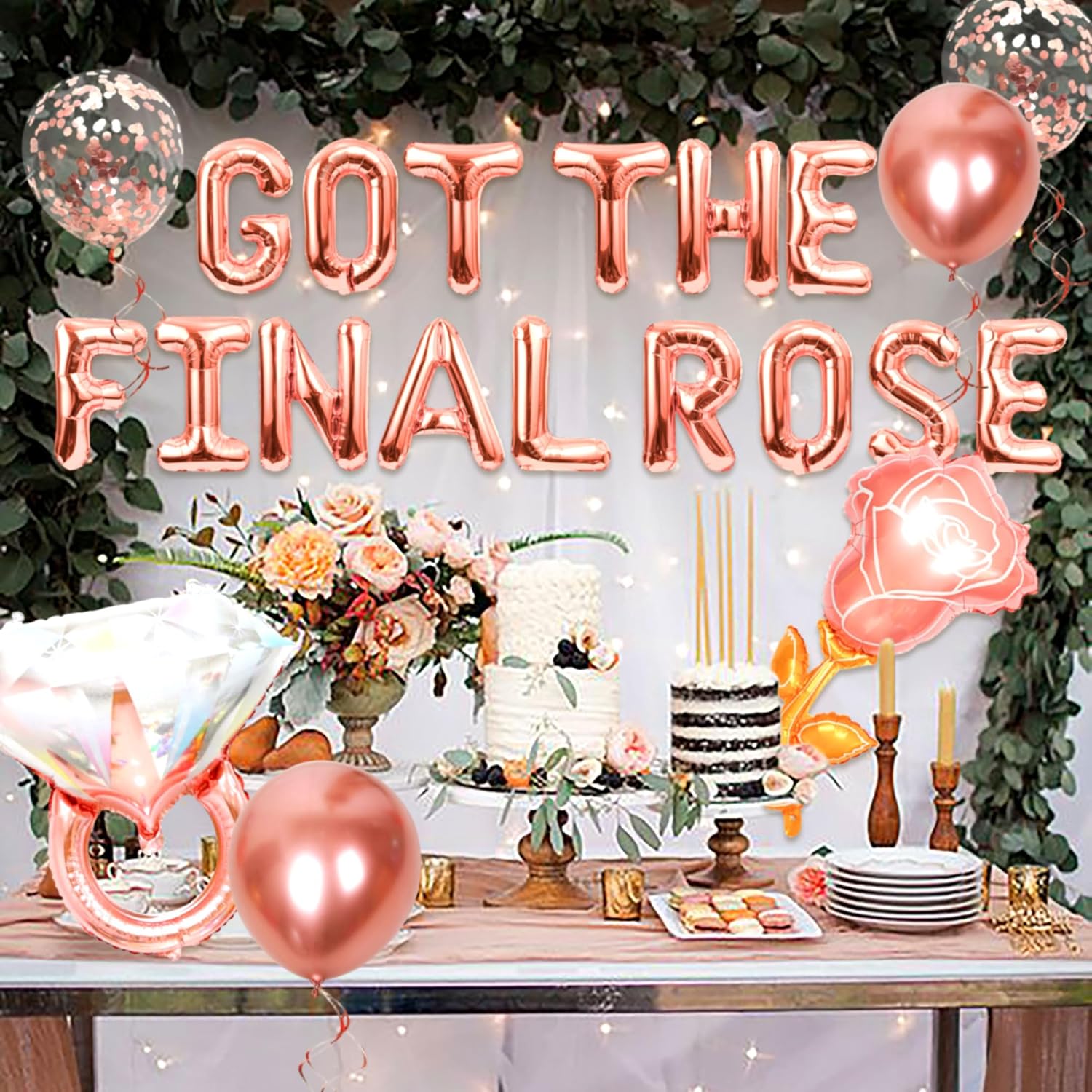 LaVenty Luxury The Bachelor Final Rose Balloons Decorations
