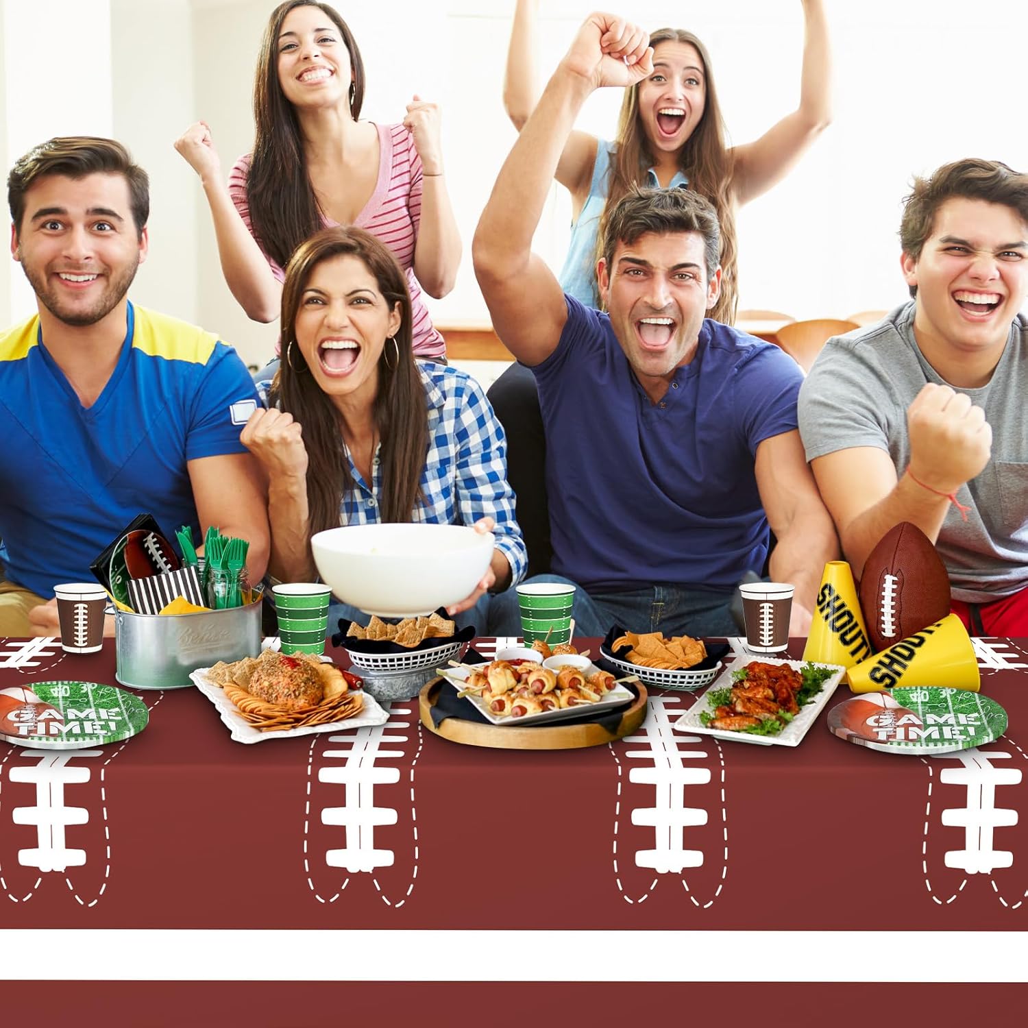 QIKSION Football Party Decorations Kit for 24 Guests