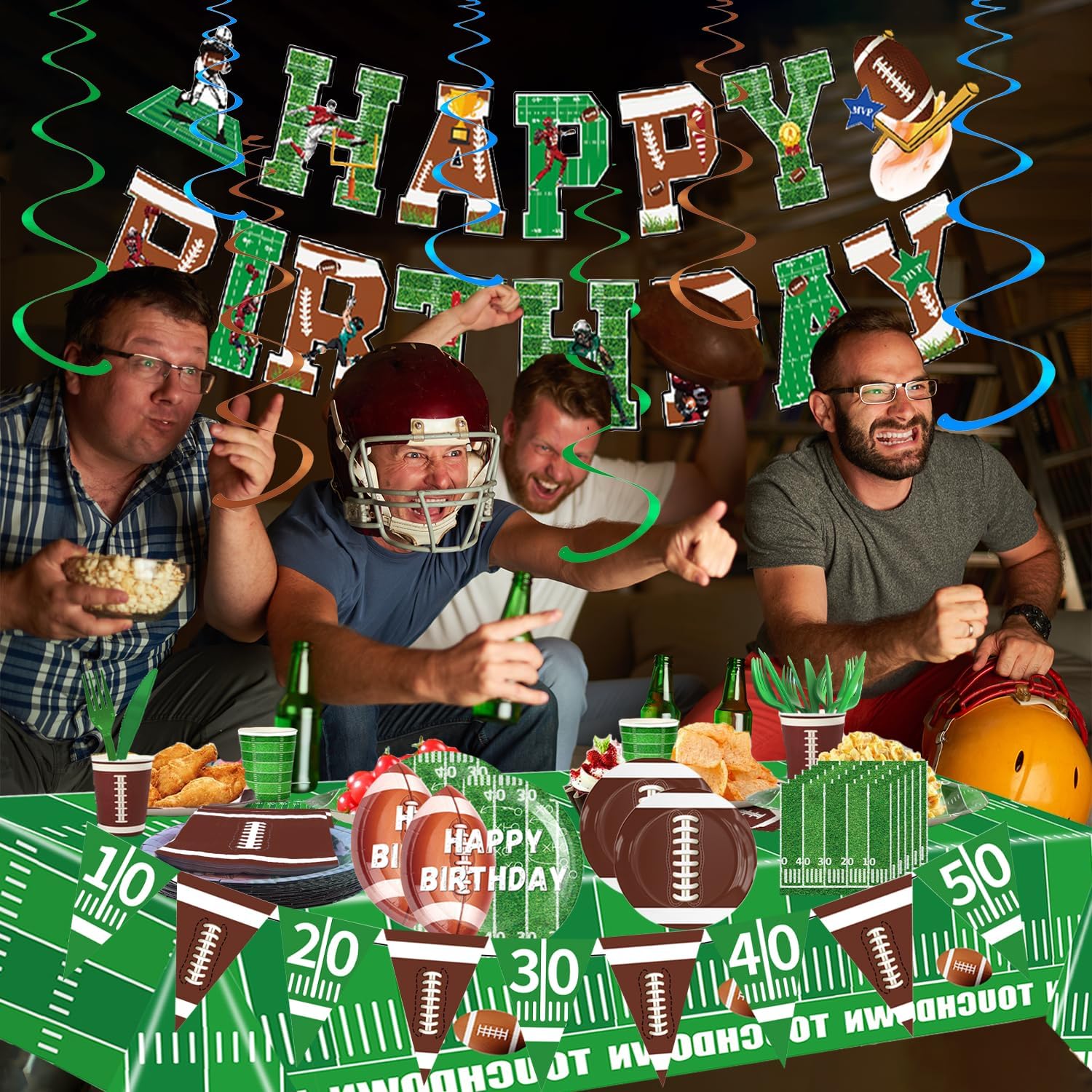 Football Themed Party Set for 24 Guests
