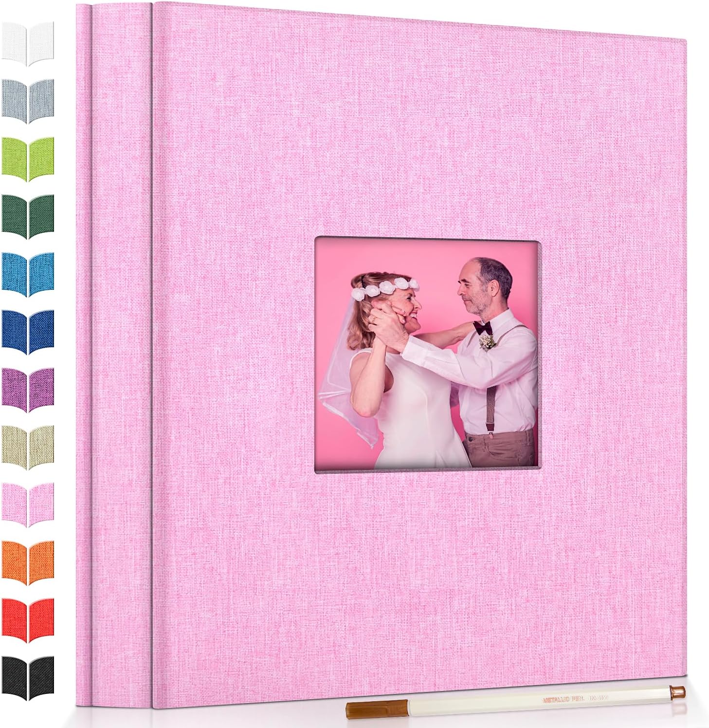 Artfeel Photo Album 60 Pages Linen Cover with Display Window