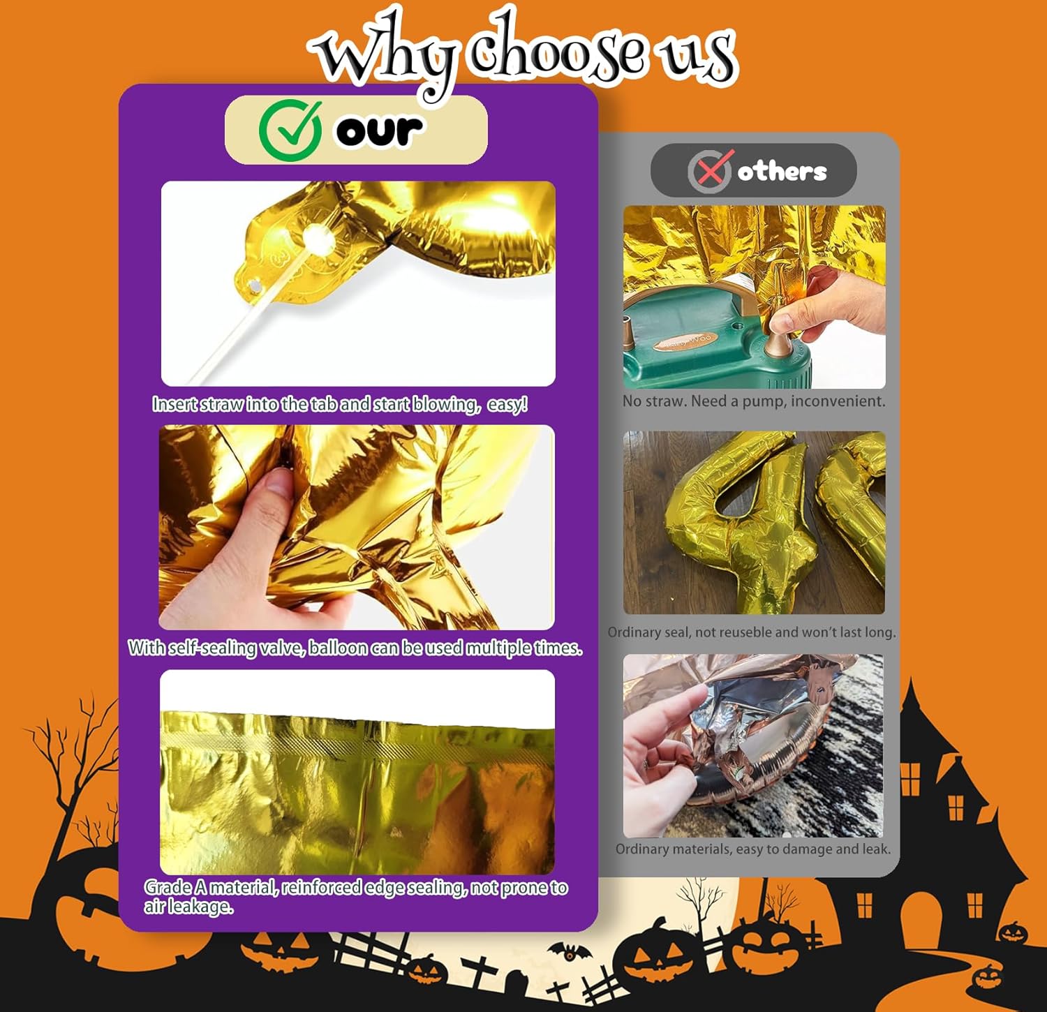 HOCUS POCUS Halloween Foil Balloon Decor