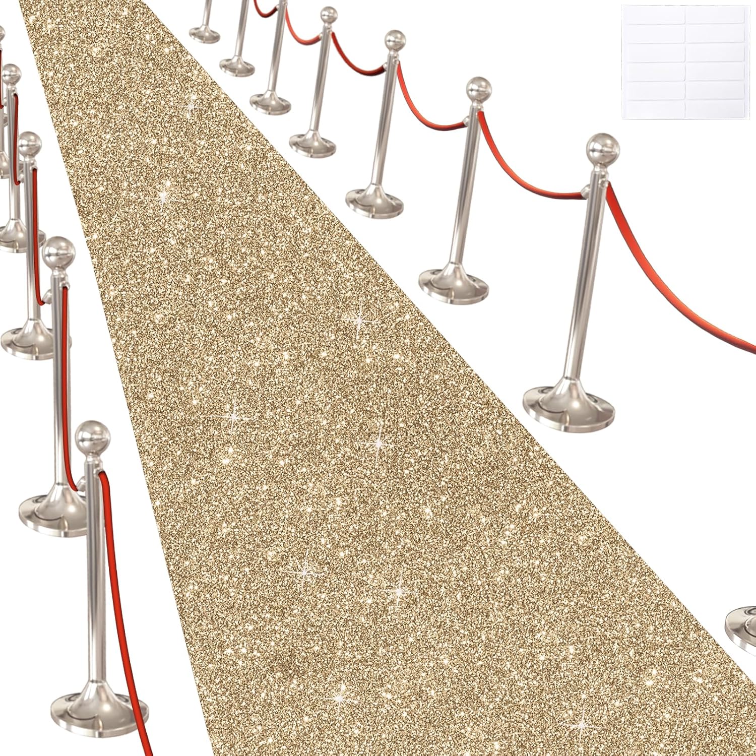 Glitter Carpet Runner for Events - 26FTx15FT