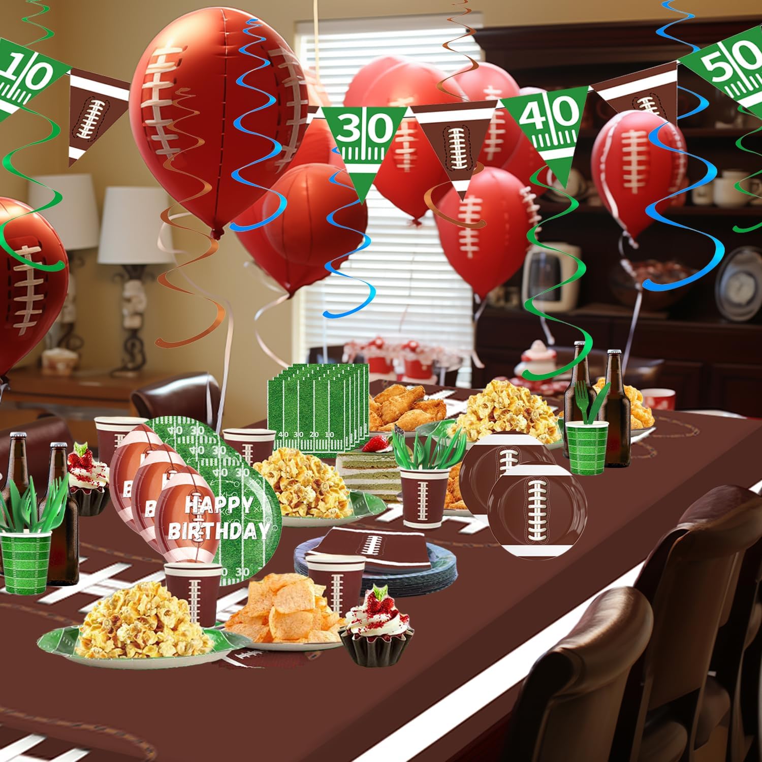 Football Themed Party Set for 24 Guests