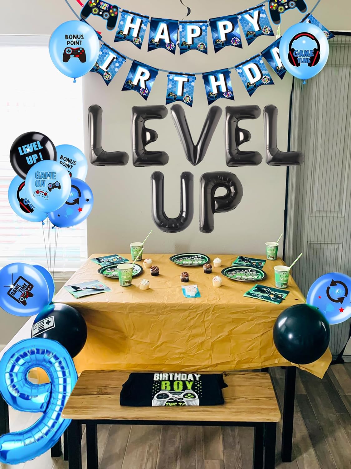 27 Piece Video Game Birthday Decor Set for Boys