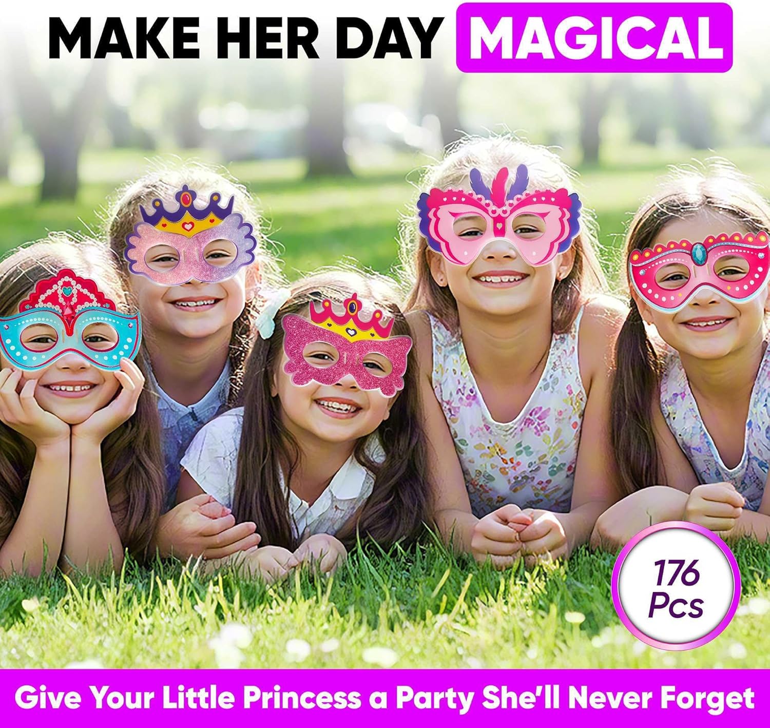 GLO-X Princess Glow Party Pack 176 PCS