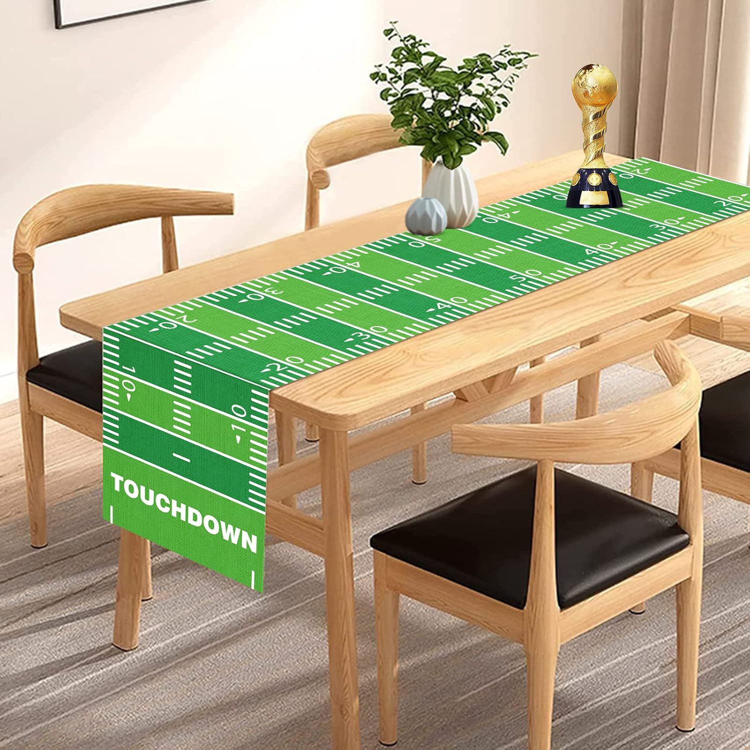 2PCS Football Table Runner Decor For Party And Dining
