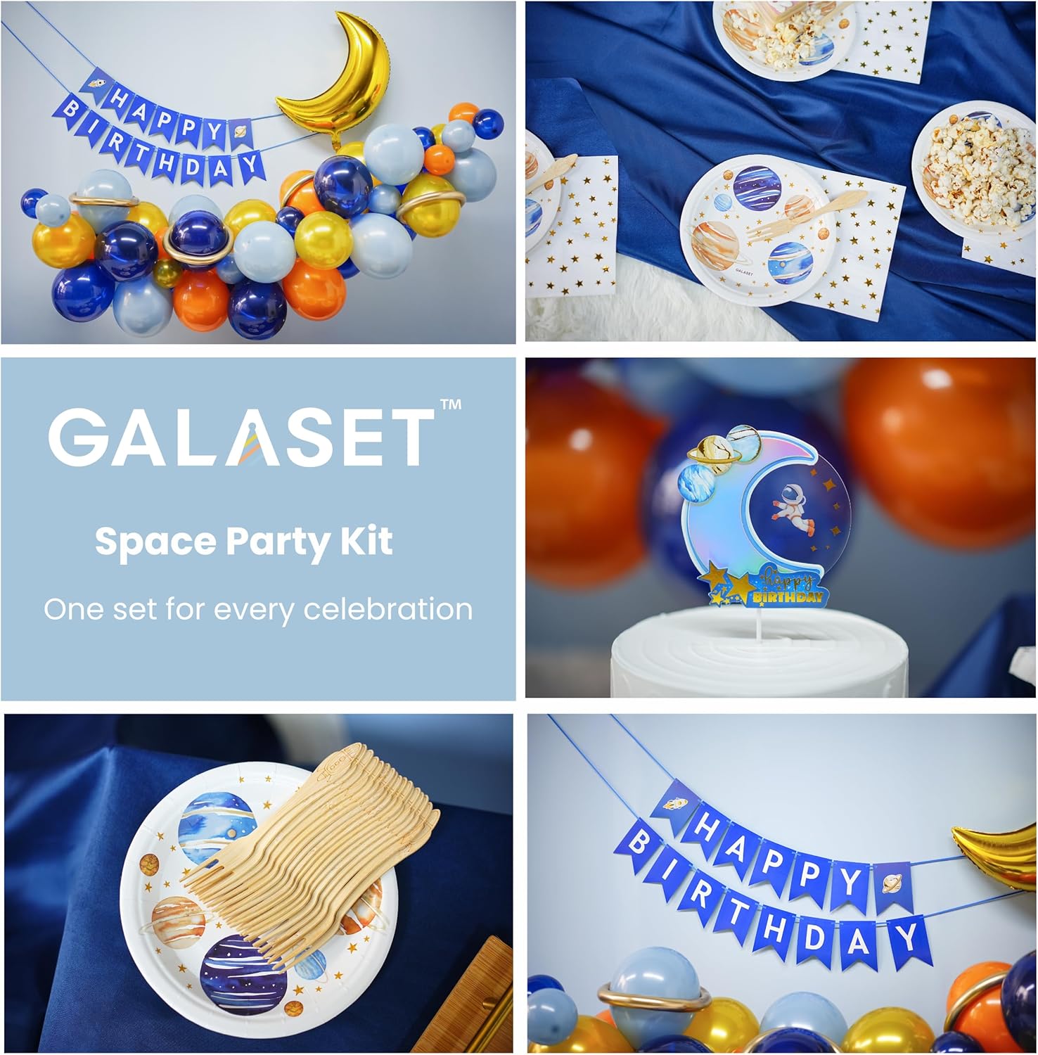 Galaxy Party Decor Kit for Kids and Boys
