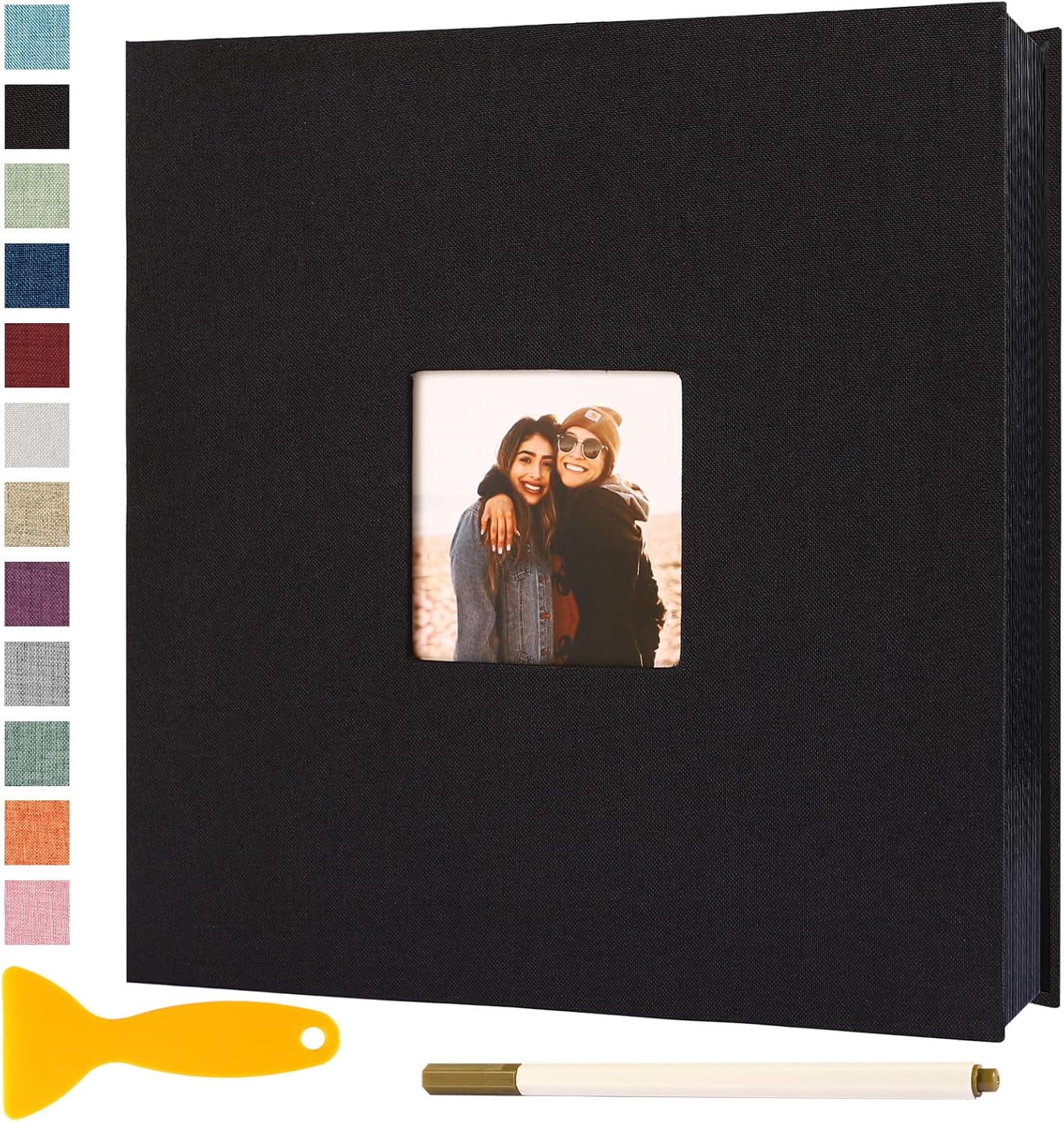 Self Adhesive Photo Album Black Pages 60 Page Scrapbook