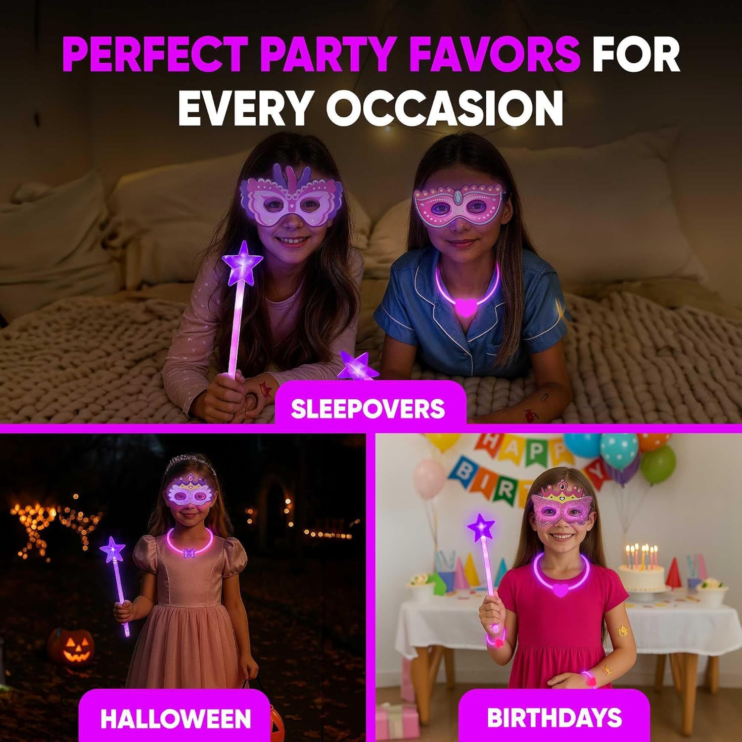 GLO-X Princess Glow Party Pack 176 PCS