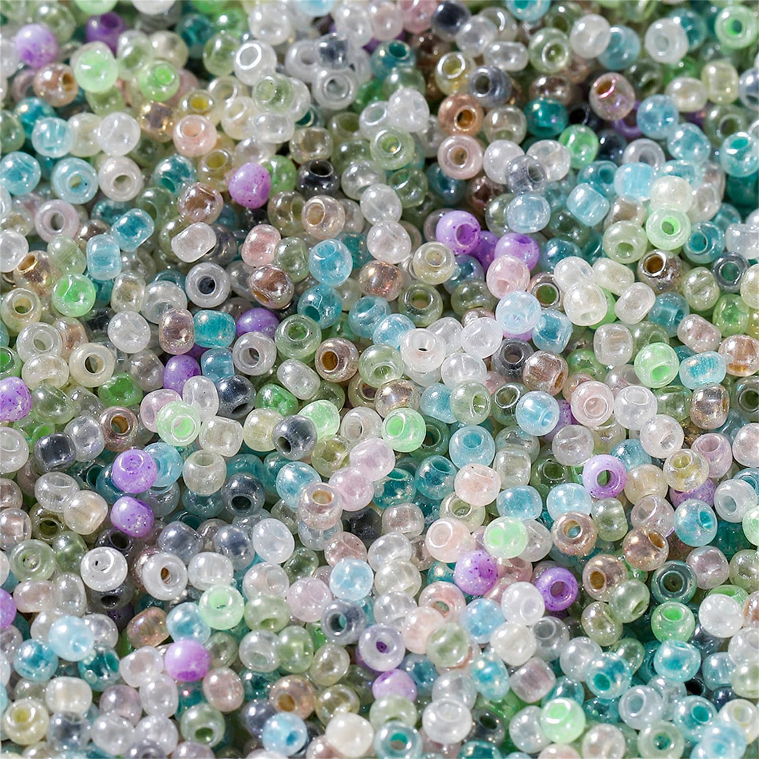 800 Pcs 2mm Small Glass Seed Beads for Jewelry Making Brown