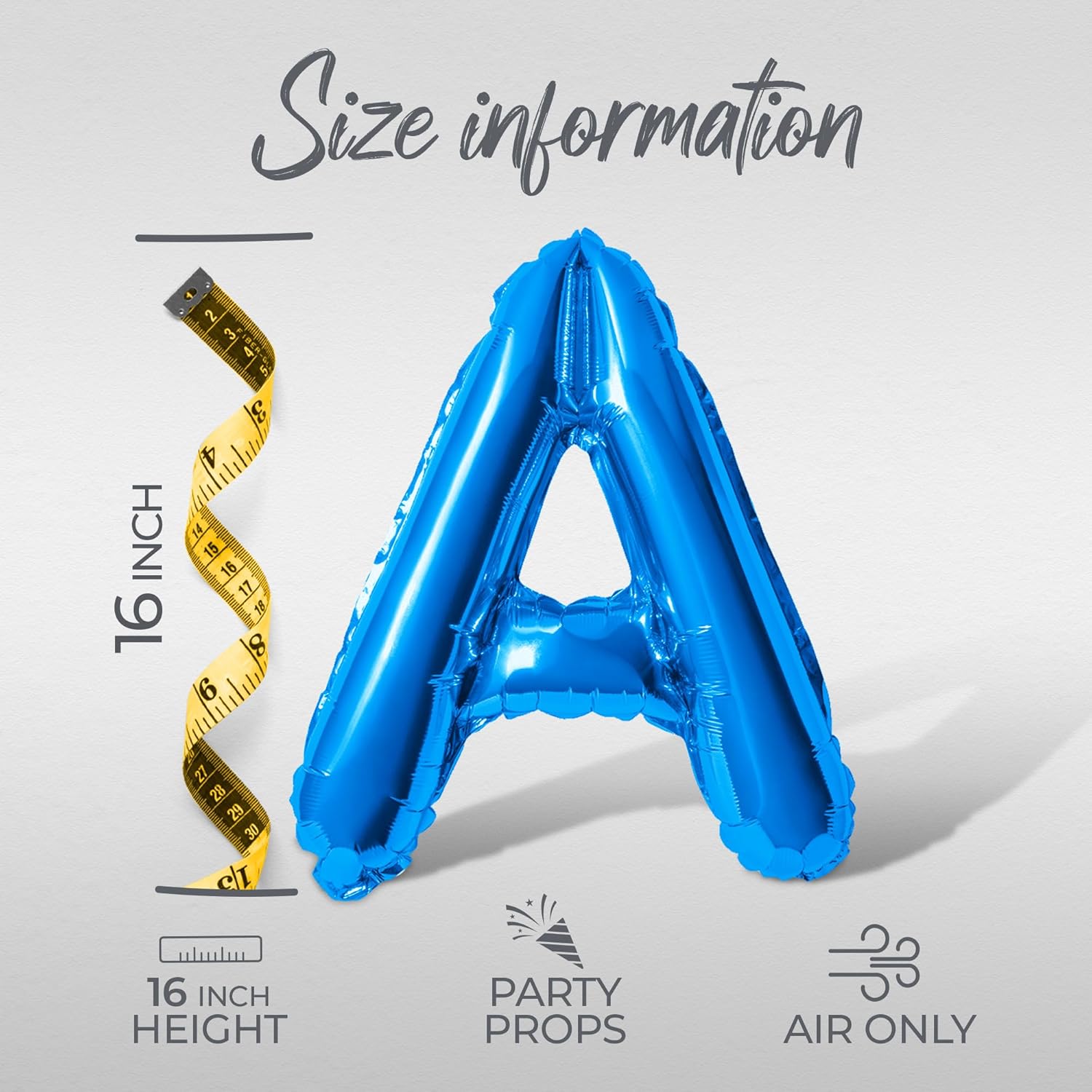 Letter Balloons I DO BBQ 16 Inch Foil Mylar Balloons