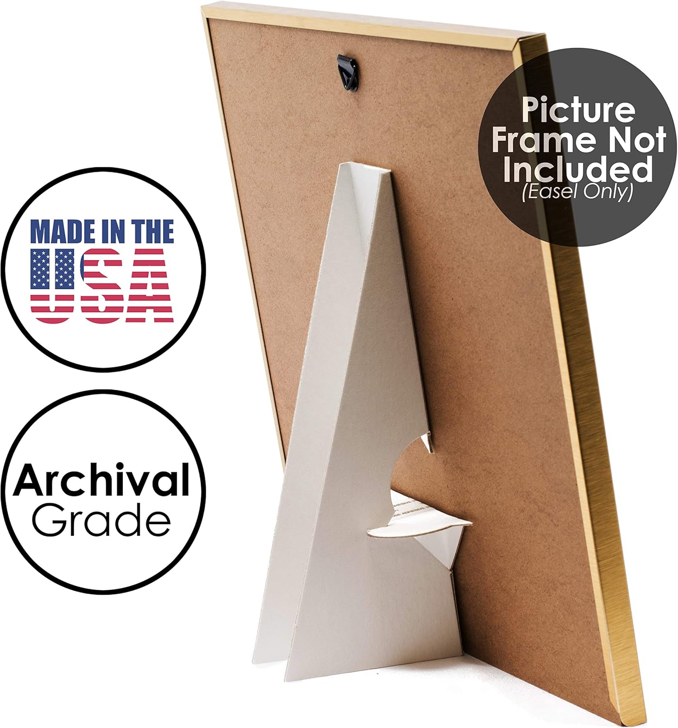Lineco 25-Pack White Easel Backs for Art and Photos