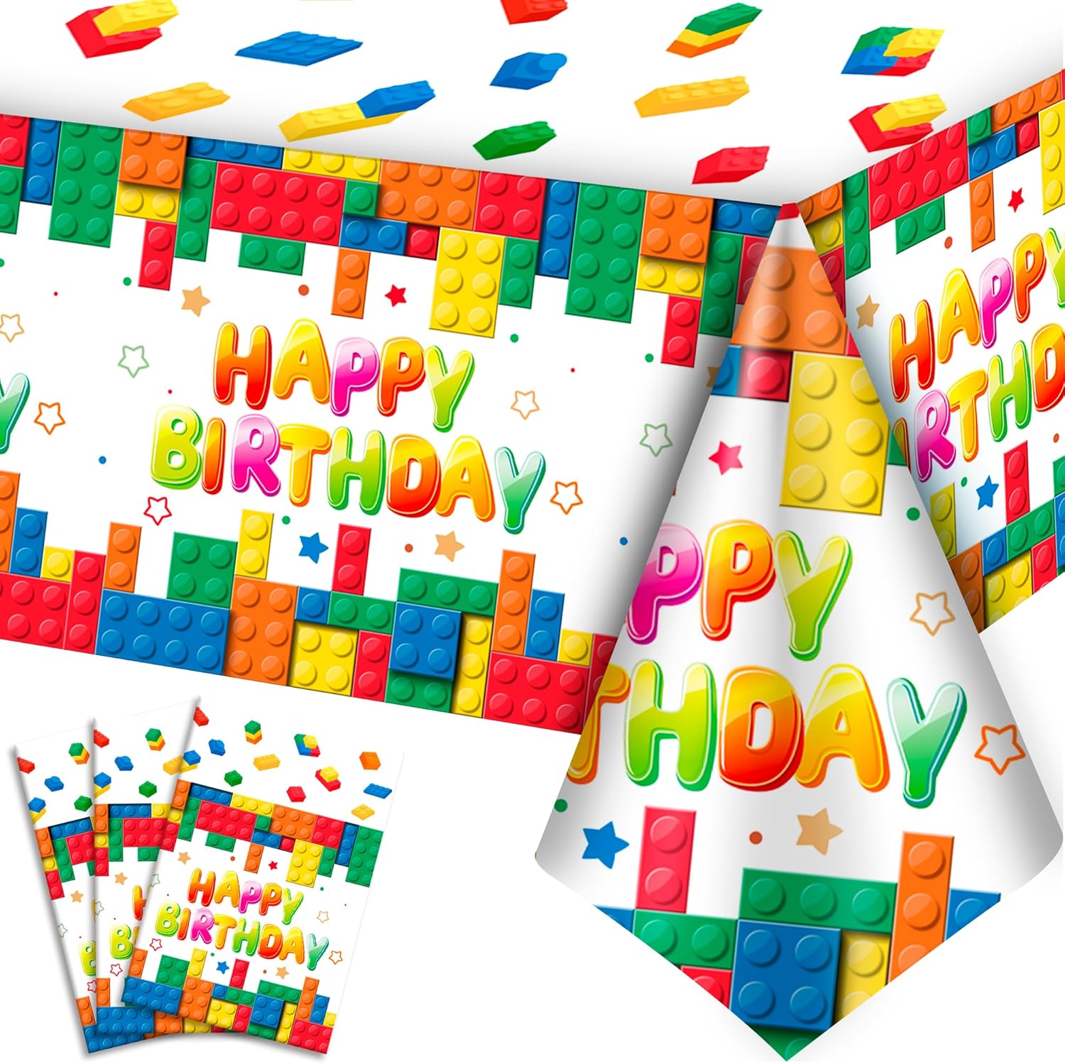 3pcs Building Block Tablecloth 708 x 425