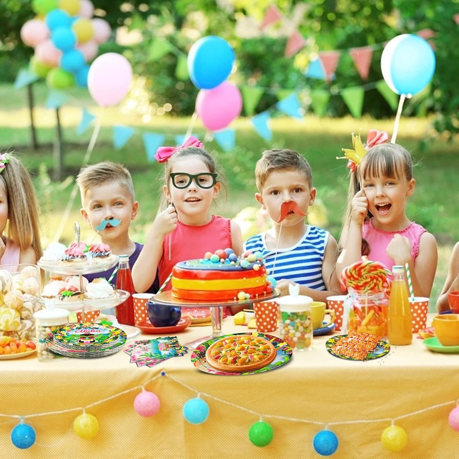 180PCS Hawaiian Aloha Party Set for 60 Guests
