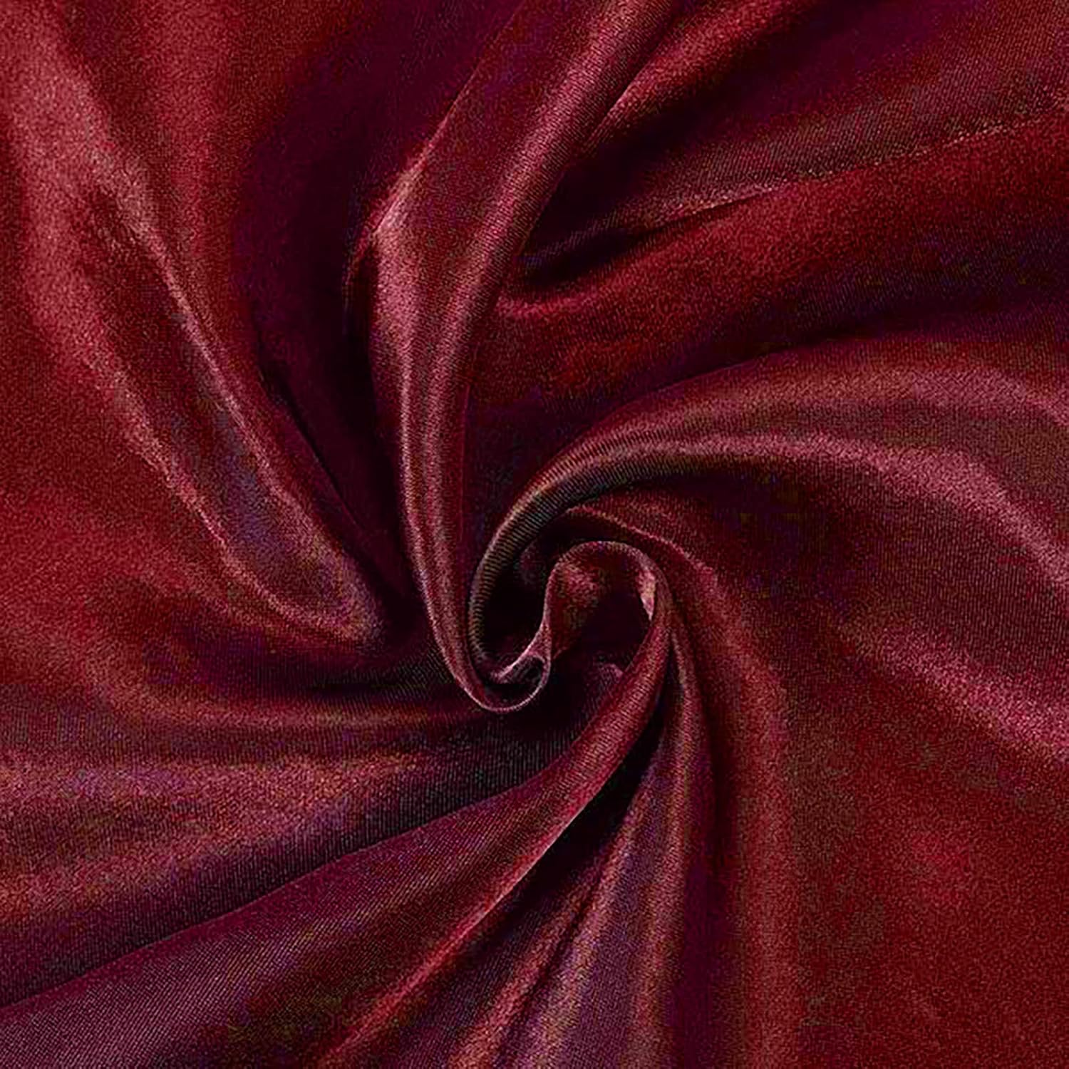 Balsa Circle 10pcs 90x90-Inch Burgundy Satin Table Overlays