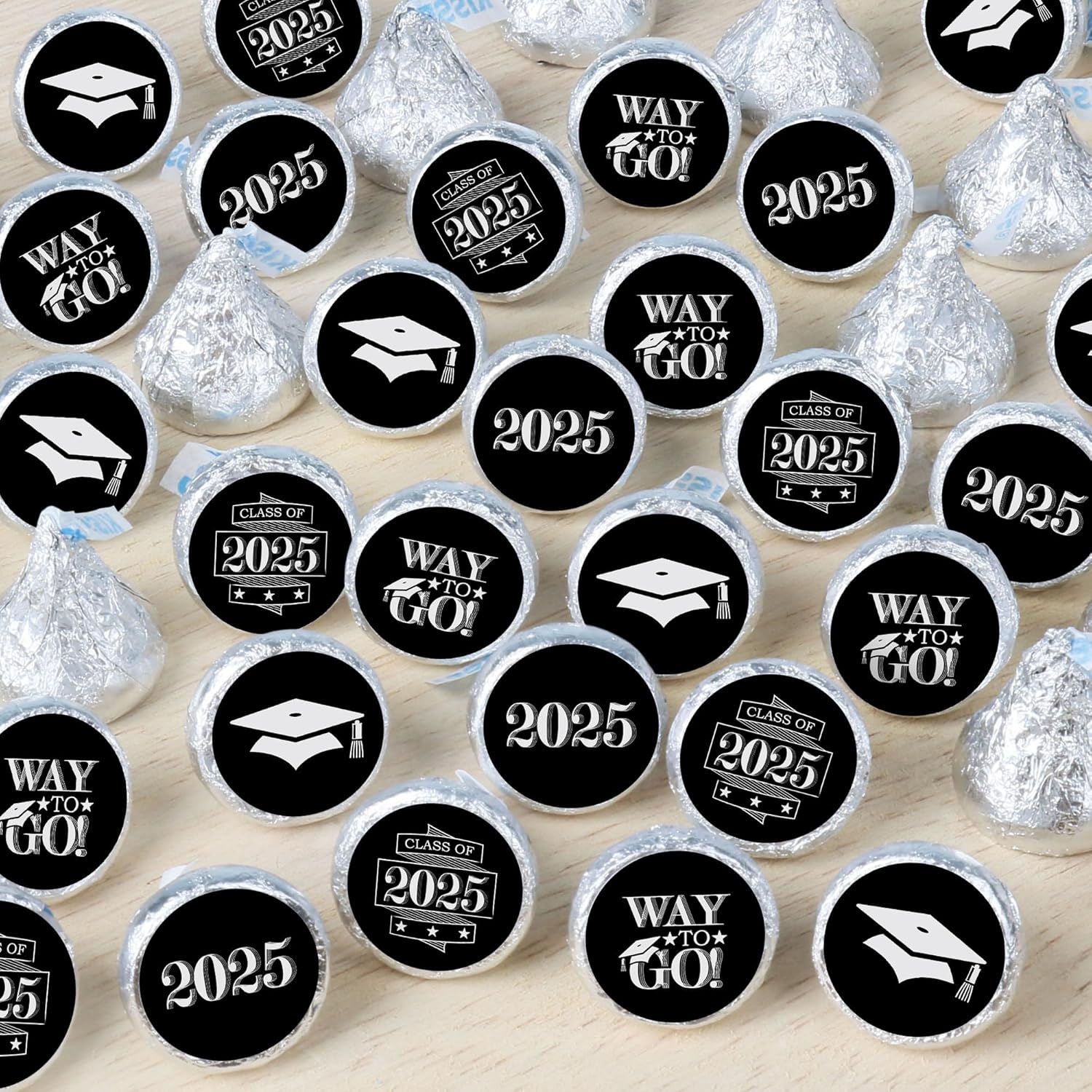 Big Dot of Happiness Graduation Party Candy Stickers - 324 Count
