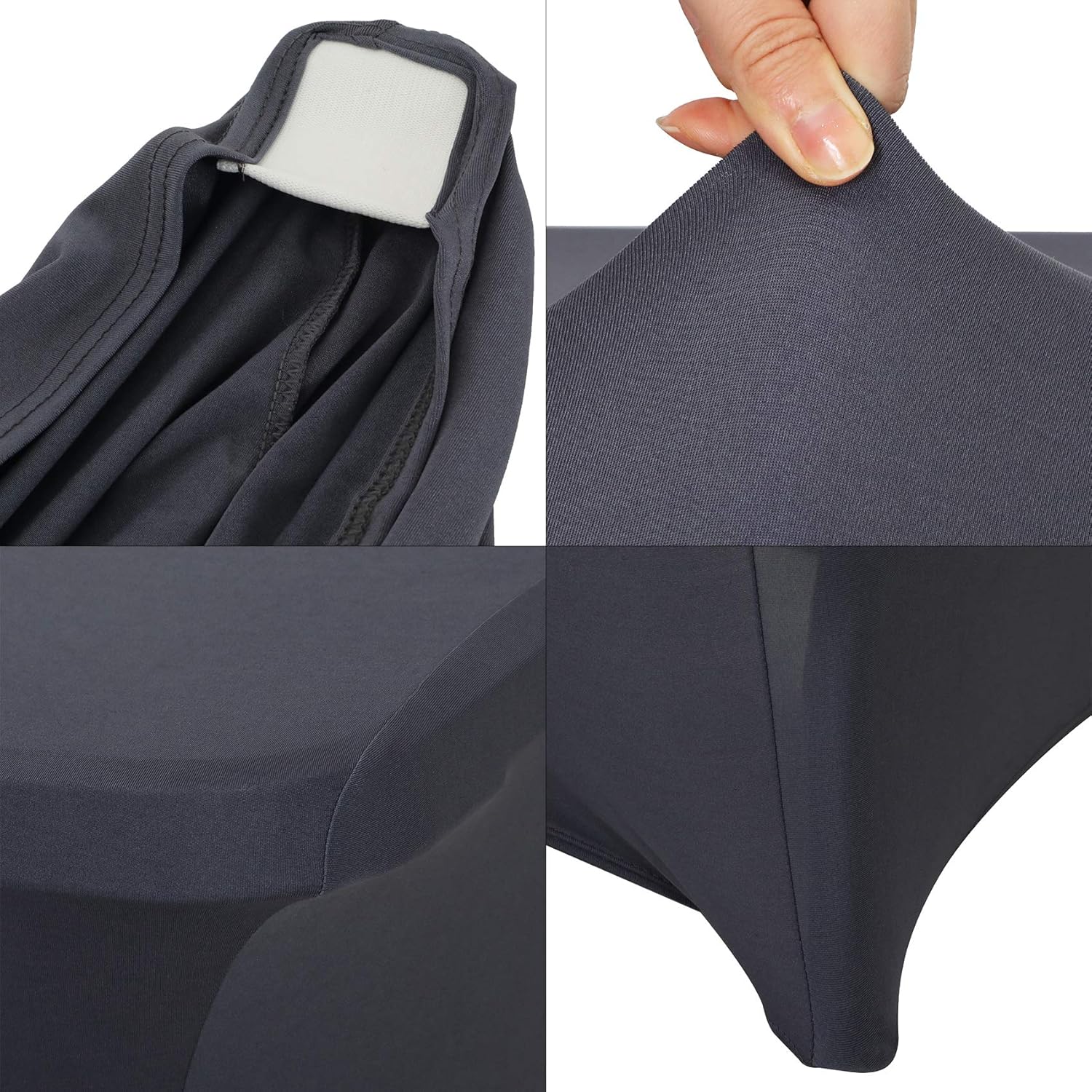 SweetEasy 8FT Stretch Spandex Table Cover Pack of 2
