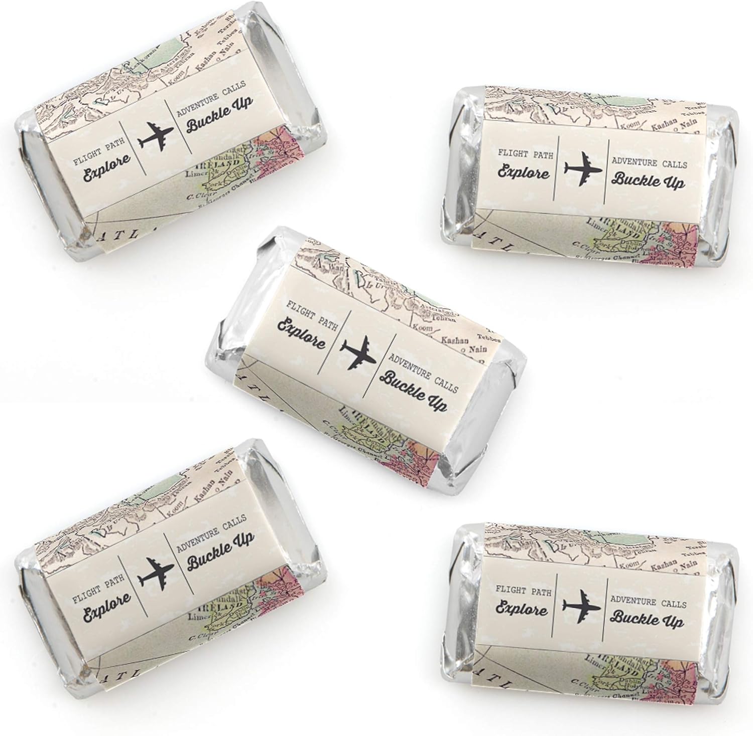 World Awaits Mini Candy Bar Wrappers - 40 Count
