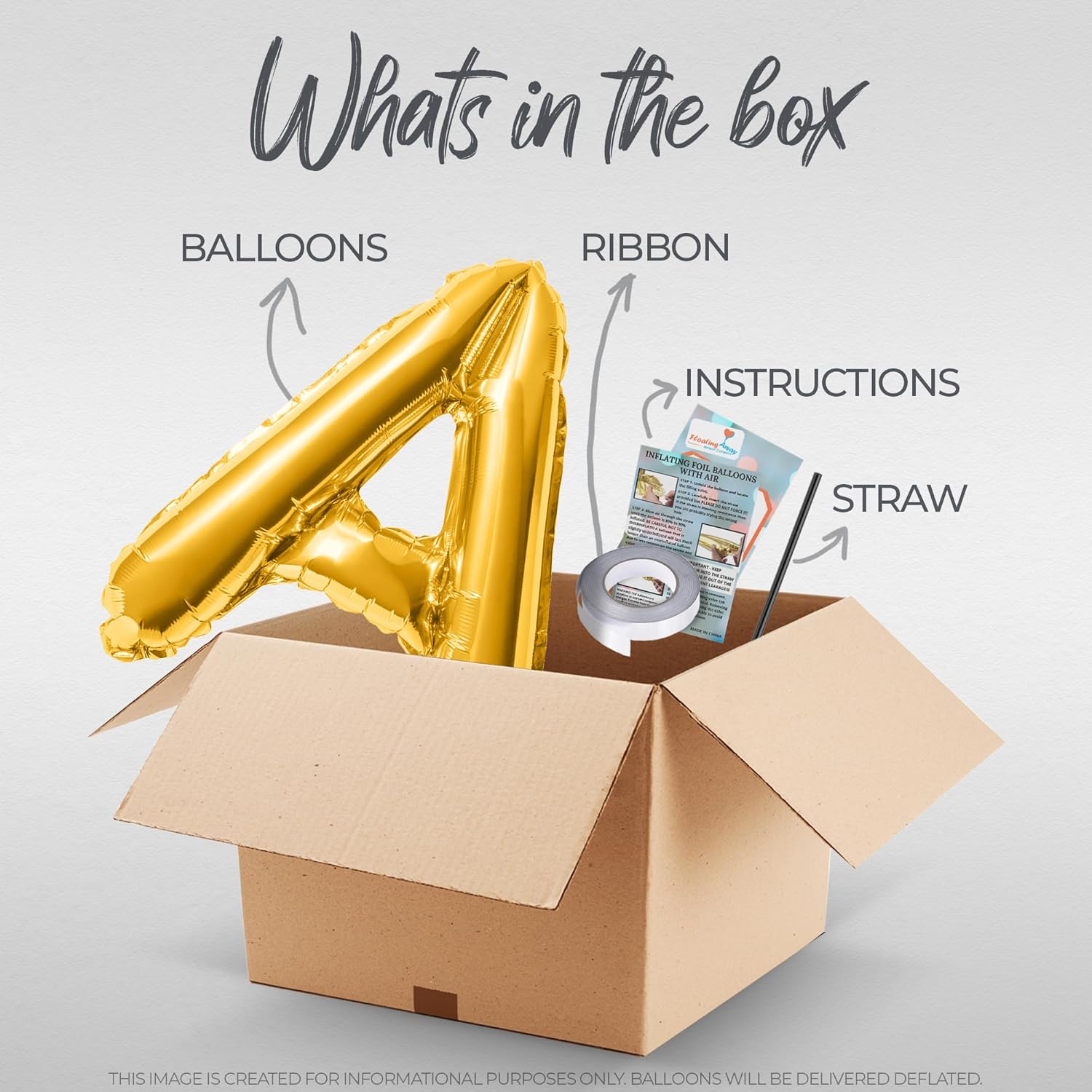 HAPPY DERBY DAY Letter Balloons Gold 16 Inch