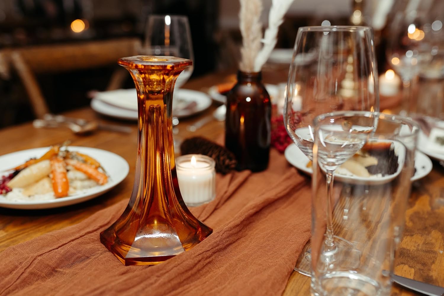 100ft Terracotta Orange Rust Cheesecloth Table Runners