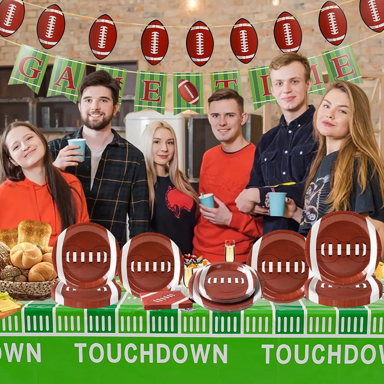 Patimate Football Party Decorations Pack