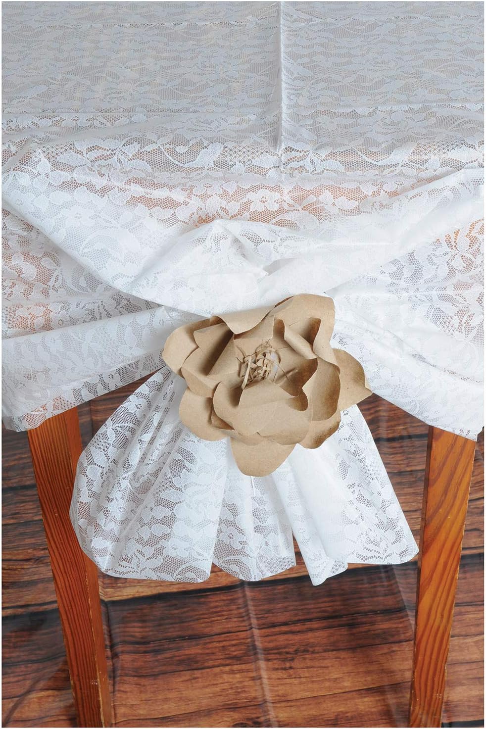 Beistle Masterpiece Plastic Lace Tablecover White 1 Count