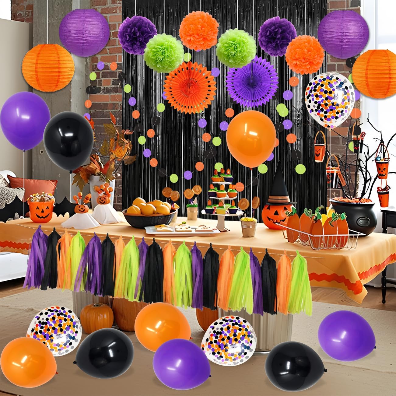 Hocus Pocus Halloween Decorations 51pcs Kit