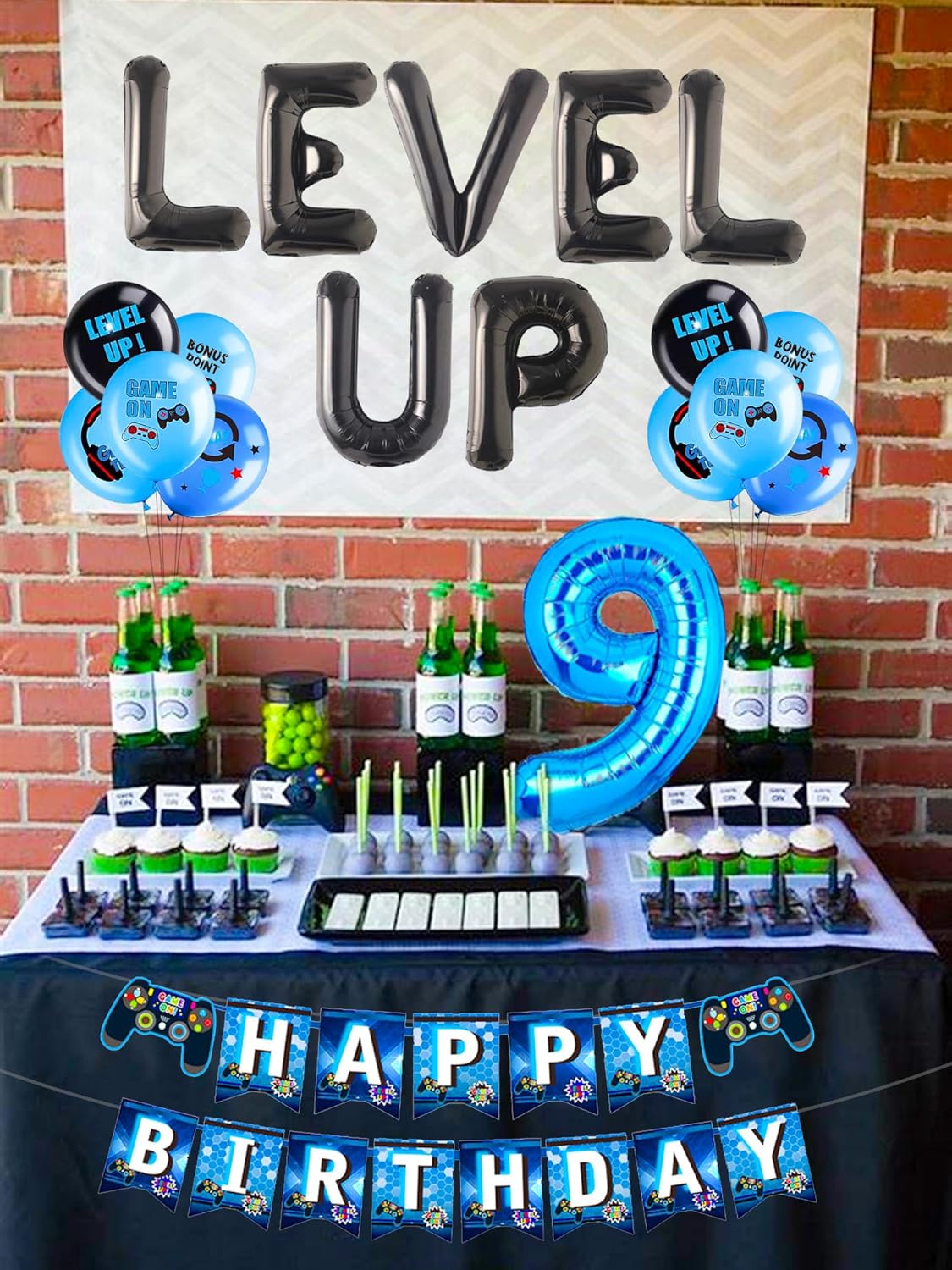 27 Piece Video Game Birthday Decor Set for Boys