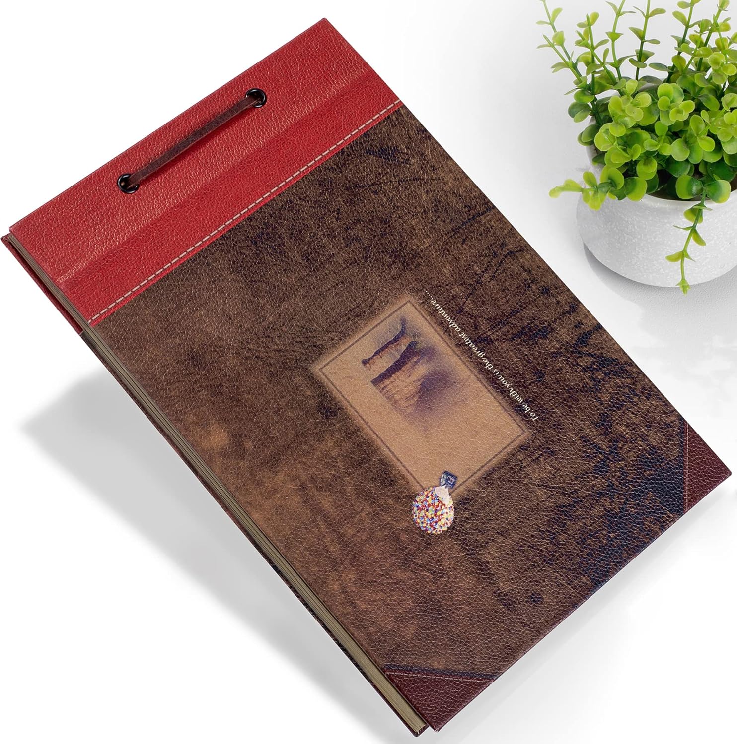PULAISEN Adventure Book Scrapbook with 3D Color Cover