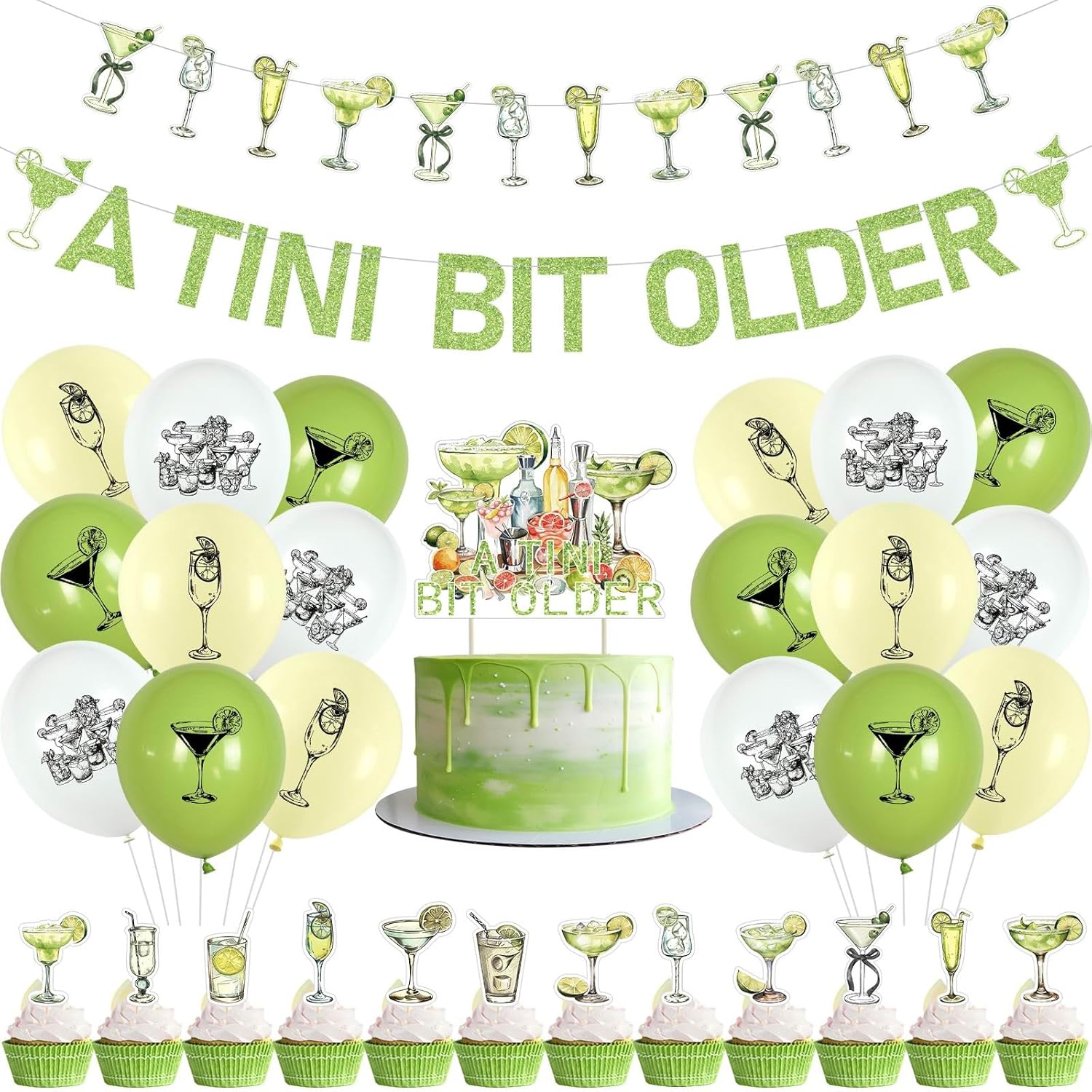 Martini Birthday Party Decorations Pack