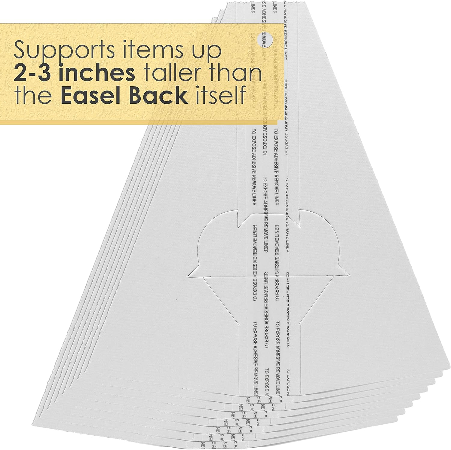 Lineco 25-Pack White Easel Backs for Art and Photos