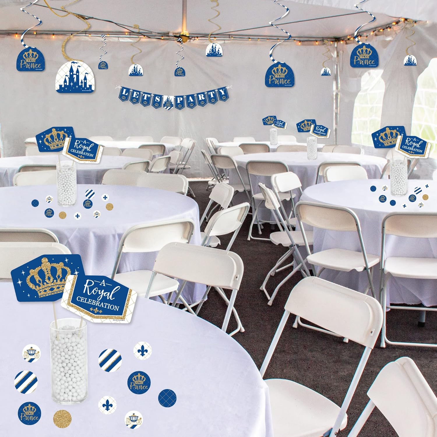 Royal Prince Charming Decor Galore Party Pack 51 Pieces