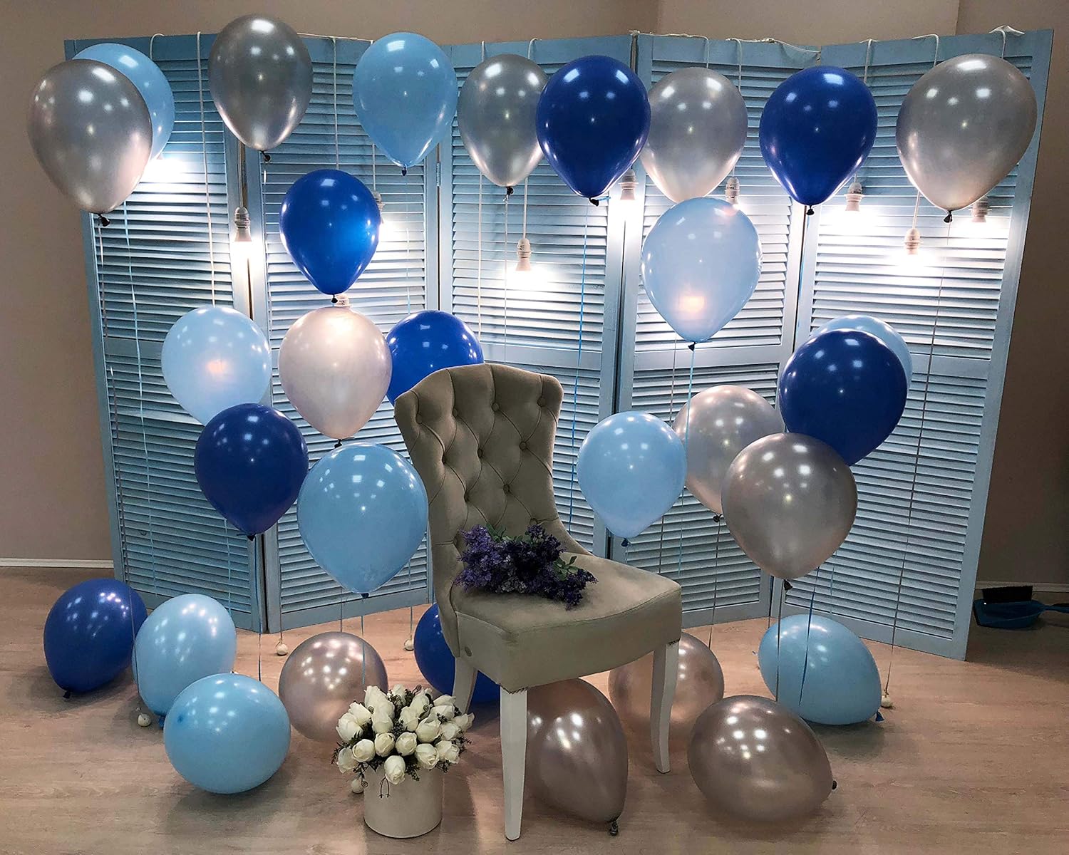 Treasures Gifted 10 Inch Matte Royal Blue Balloons 72 Pack