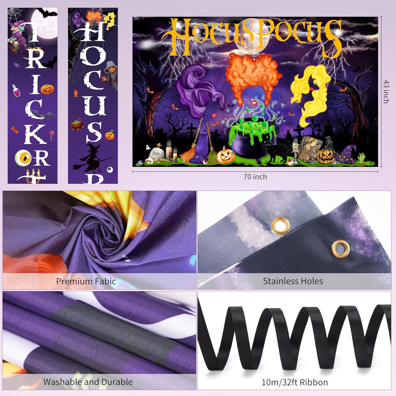 Halloween Party Decorations Set with Witch Themes
