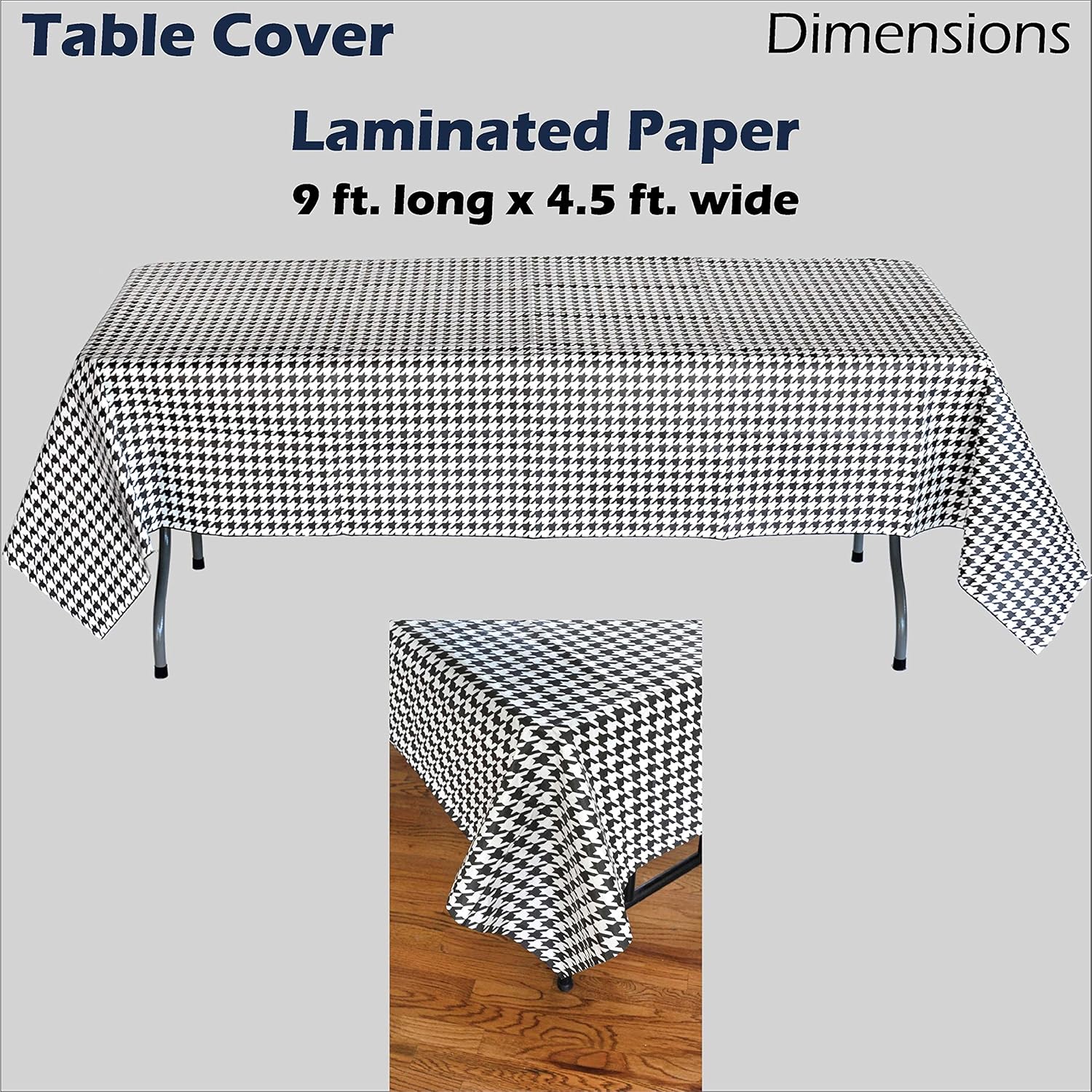 Havercamp Houndstooth Table Cover 54x108