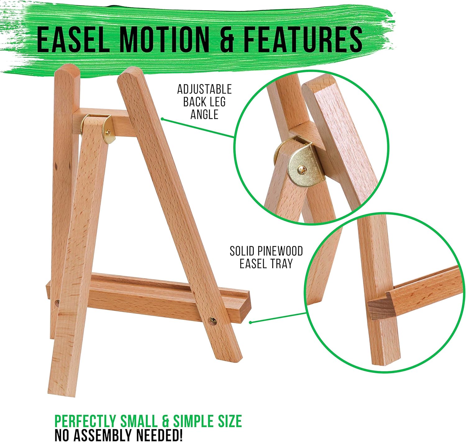 US Art Supply 105 Inch Wooden Easel 12 Pack