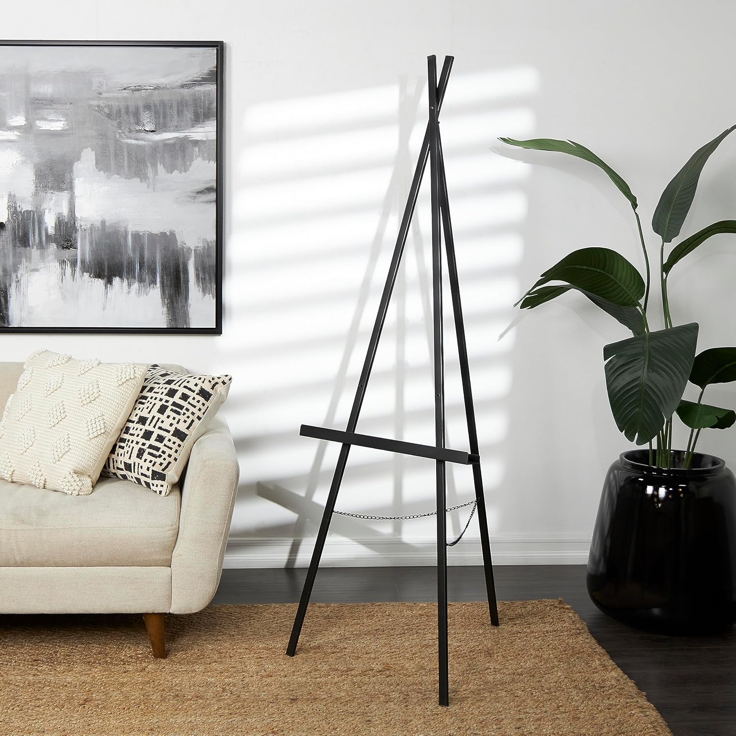 Deco 79 Black Floor Easel 22x24x67