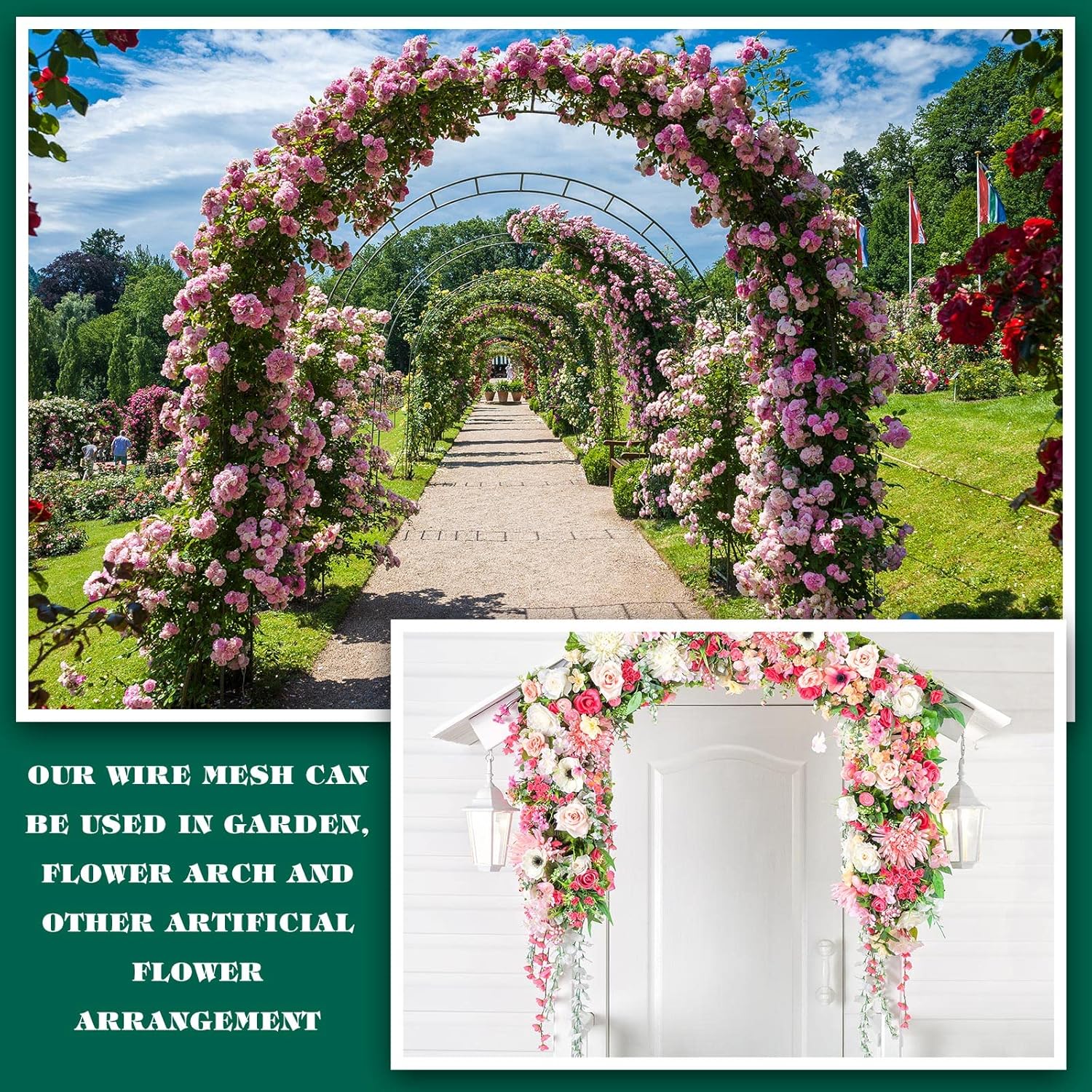 Amylove 2 Pack Chicken Wire for Floral Arrangements 06 Inch
