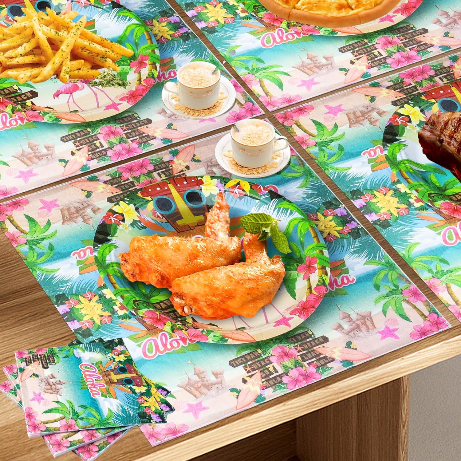 180PCS Hawaiian Aloha Party Set for 60 Guests
