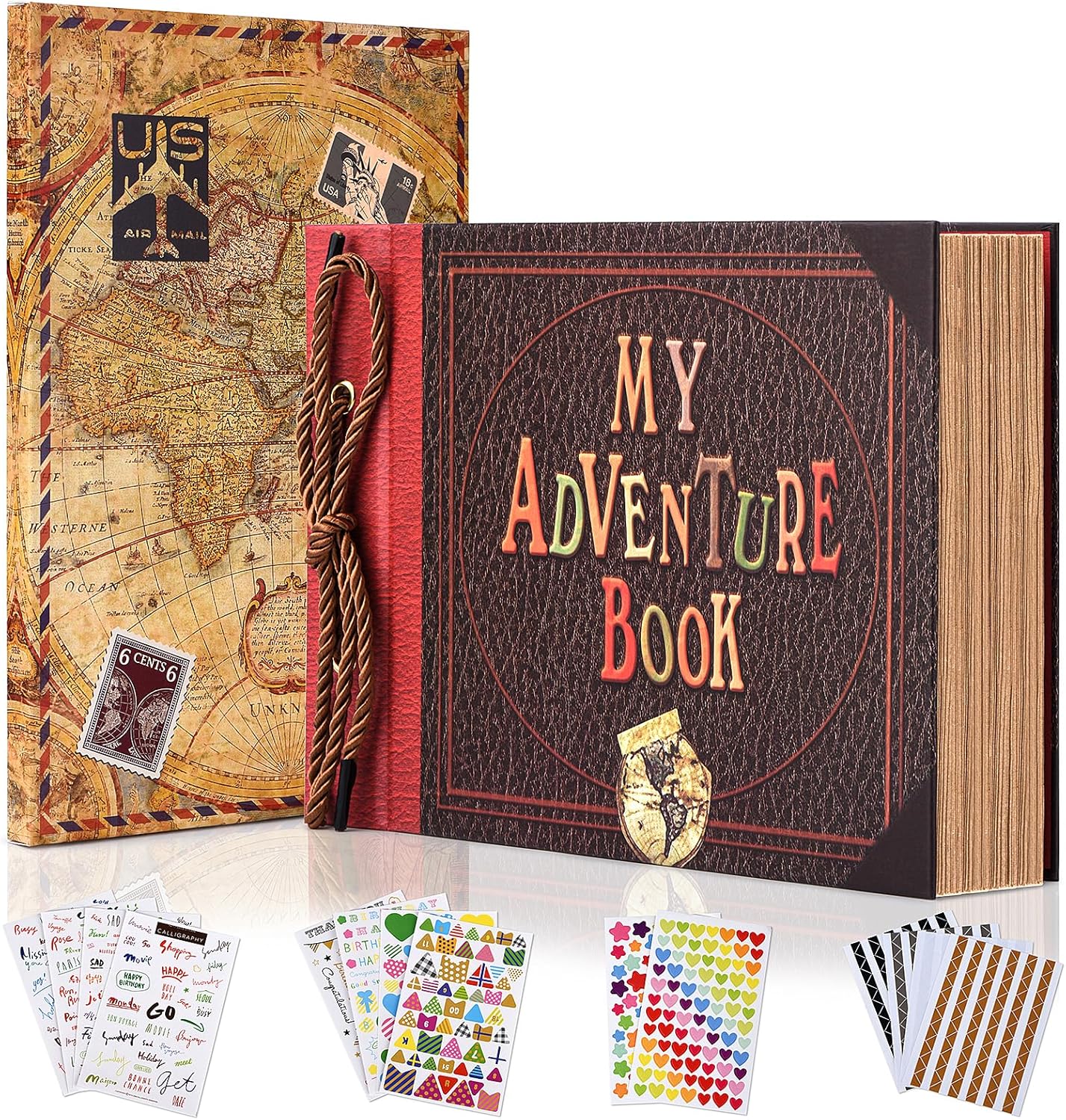 Adventure Book Diary Photo Scrapbook Hard Cover