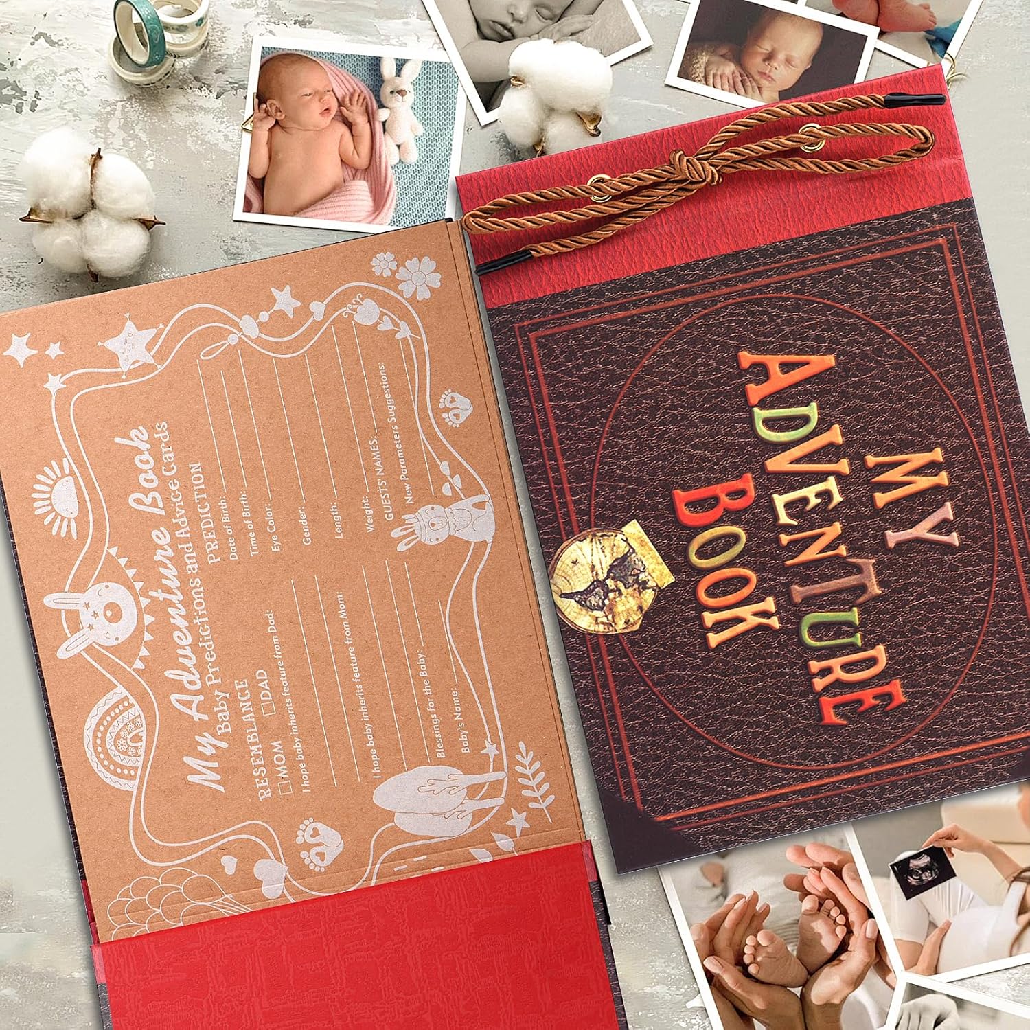 Adventure Book Diary Photo Scrapbook Hard Cover