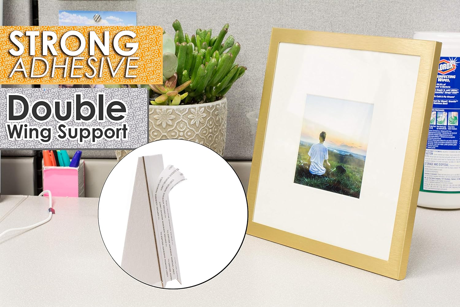 Lineco 25-Pack White Easel Backs for Art and Photos