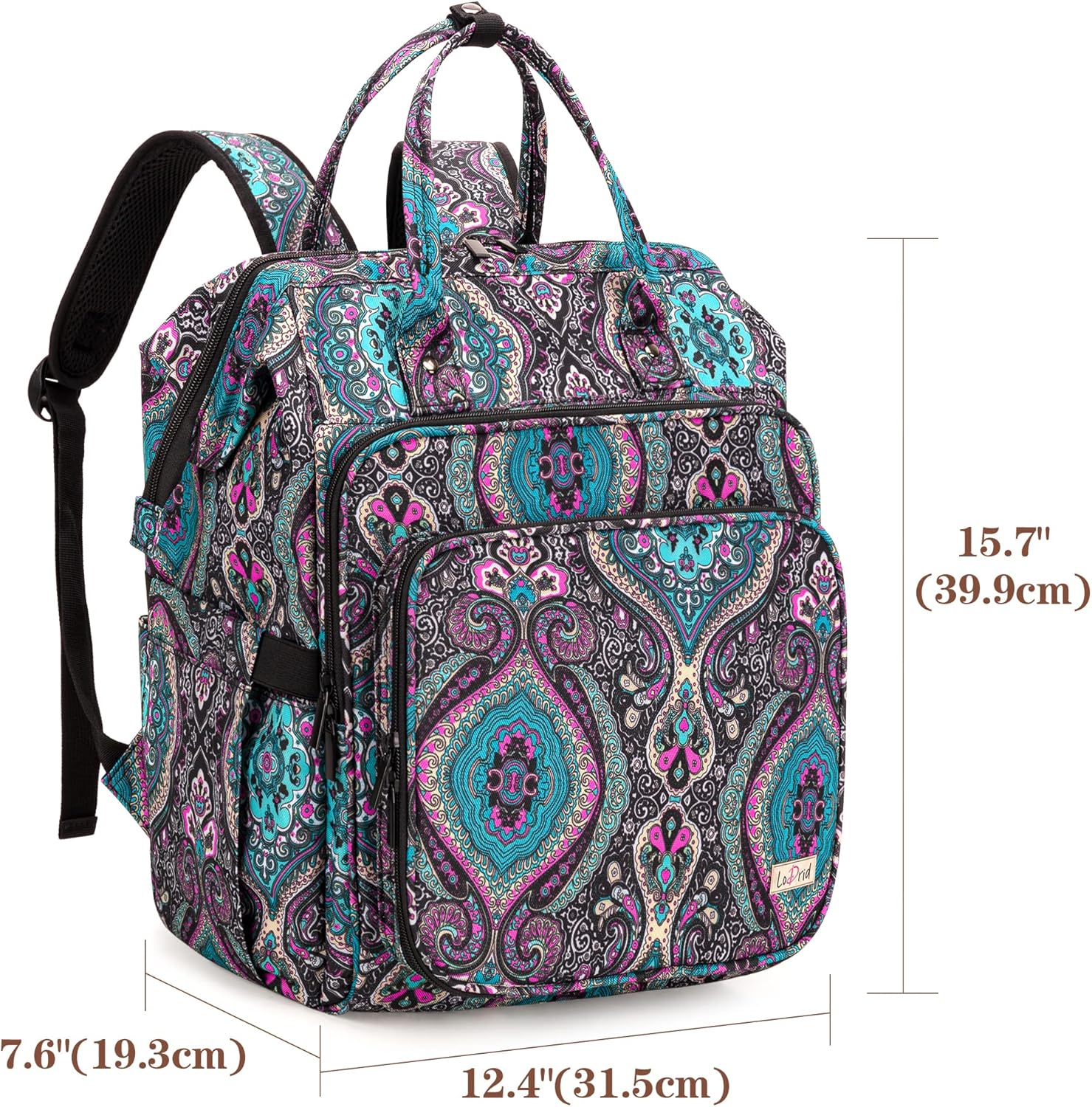 LoDrid Knitting Backpack with 3 Grommets and Steel Frame